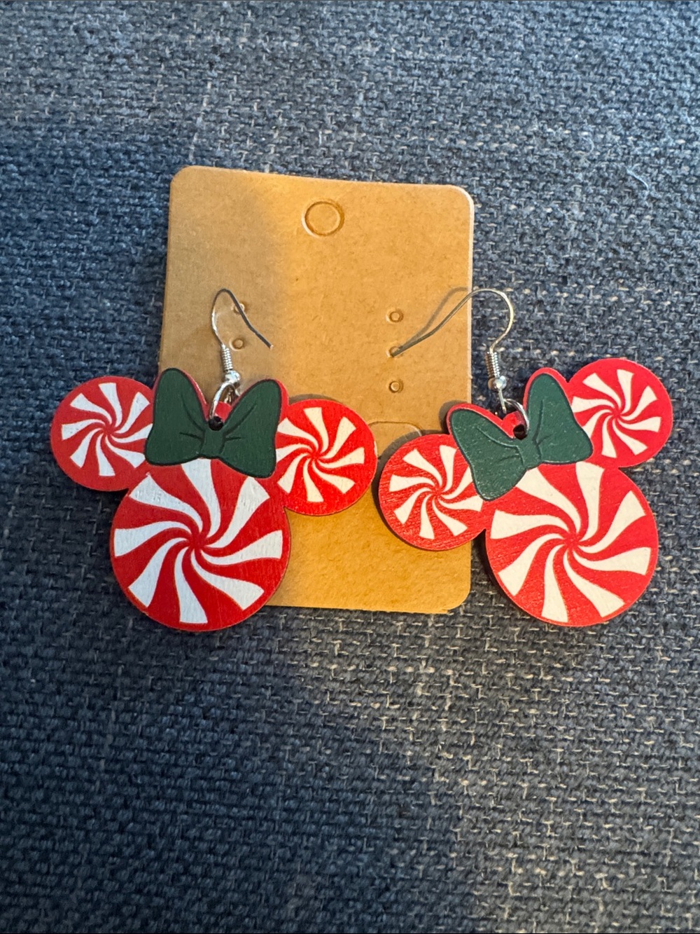 Minnie Mouse Holiday Earrings